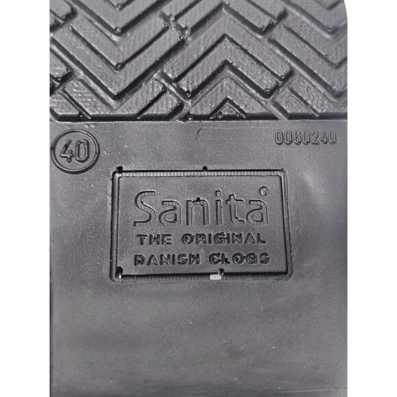 Sanita Slip-on Mule Clogs Womens Black and GOld Casual comfort SIZE 9 US - Picture 5 of 6